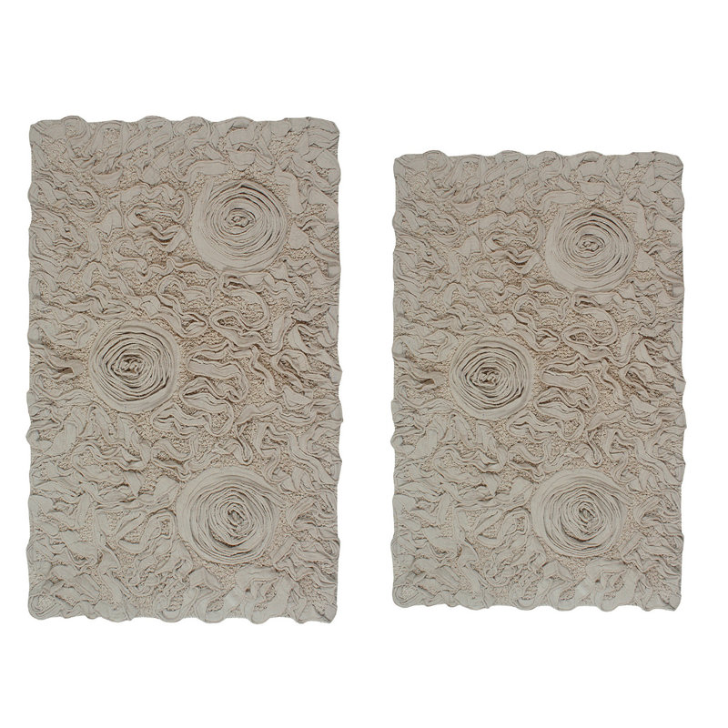 100% Cotton Bath Rug (Set of 2), Linen