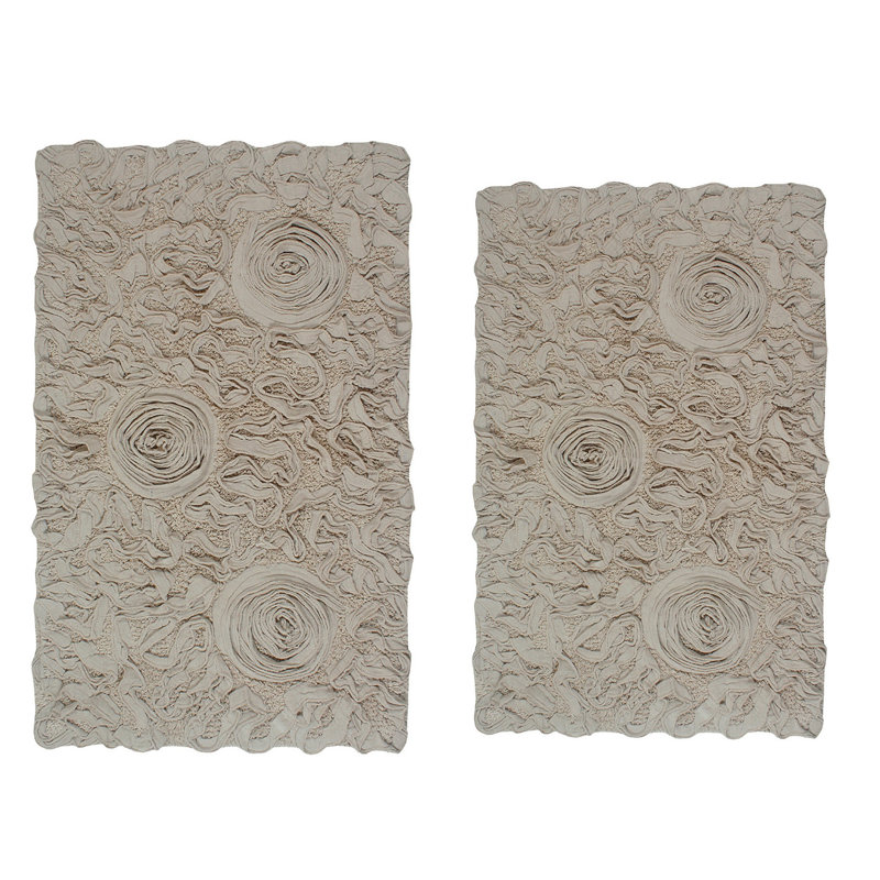 Tapis de bain 100% coton (ensemble de 2), Lin