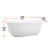 Chaylynn 67'' x 31'' Soaking Acrylic Bathtub-686649934