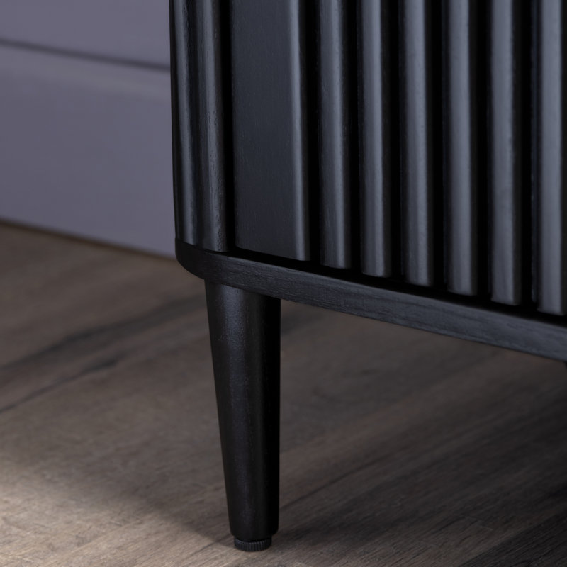 Armoire noire à 2 portes