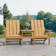 Danese All-Weather HDPE Adirondack Loveseat Chair with Table
