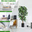 180 cm H Faux Moss Tree Plant in Plastic Pot