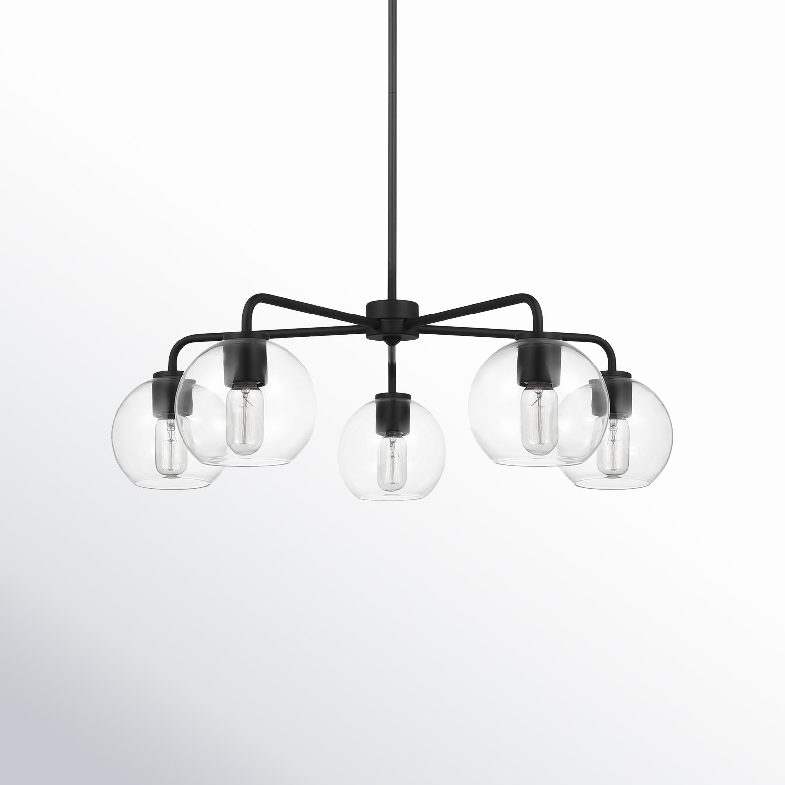 Childerley 5-Light Chandelier, Midnight Black
