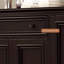 Banc de rangement en bois massif pour chaussures noir-1246700307