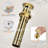 8 Inch 3 Hole 2 Handle Widespread Brushed Gold Bathroom Sink Faucet, Modern Bathroom Faucet With Metal Pop Up Drain And Water Supply Lines-118808396