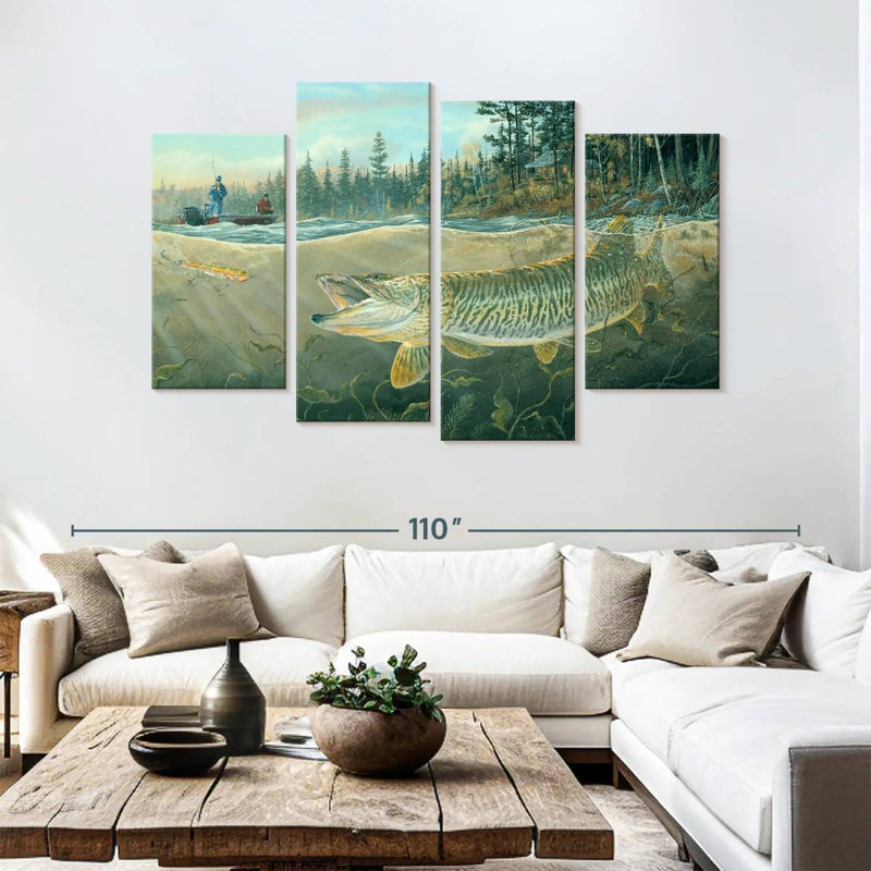 Brampt Muskie Bay, 54" H x 84" W