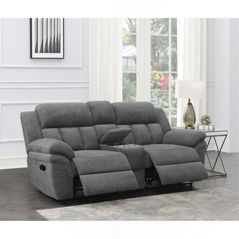 Causeuse rembourrée anthracite