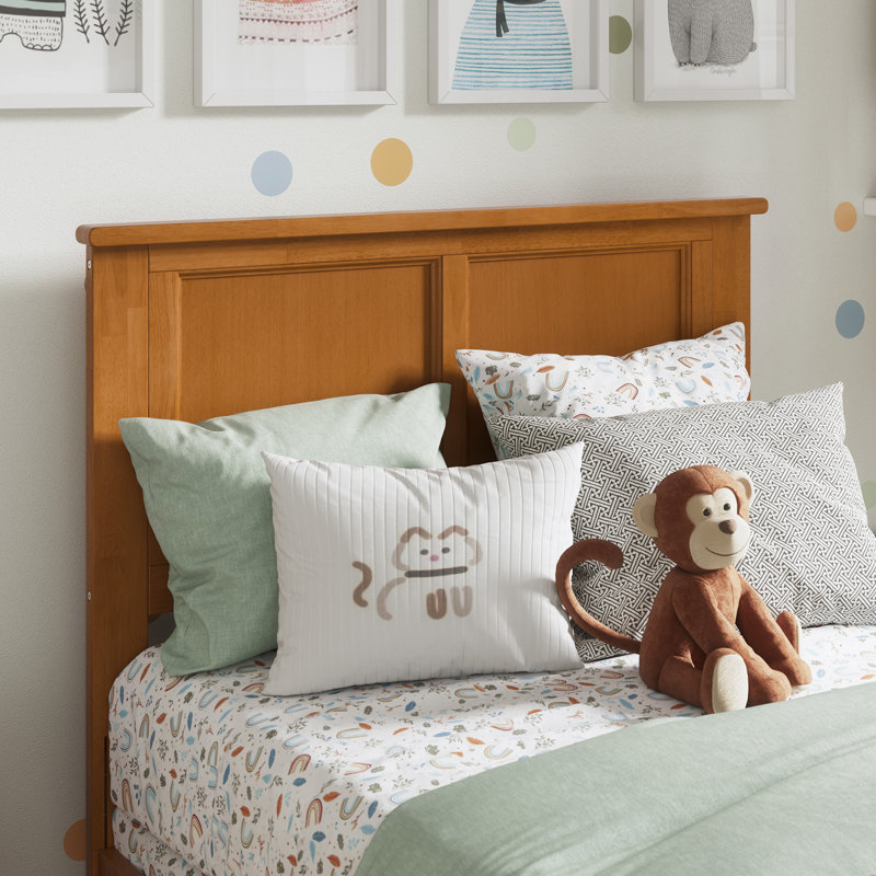 Troutville Solid Wood Standard Bed, Twin, Light Toffee
