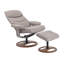 Fauteuil inclinable manuel pivotant rembourré avec repose-pieds - pivotant à 360 °, inclinable à 132 °-973416438