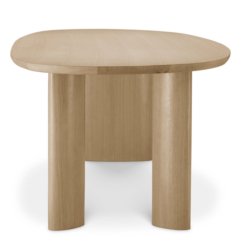 Dining Table Lindner Natural Oak Veneer - Legs