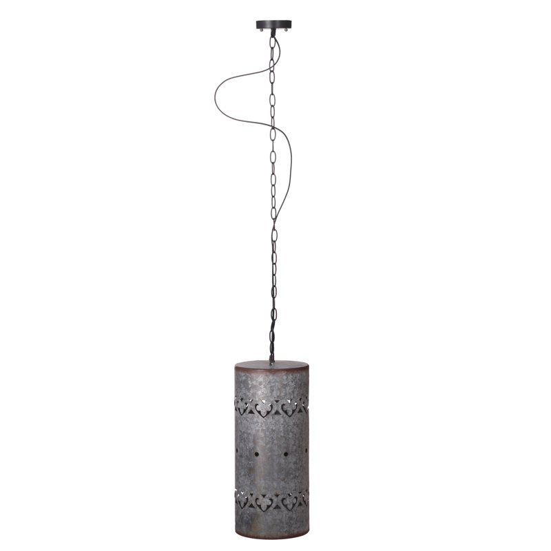 Luminaire suspendu cylindrique à 1 lumière Lilwenn