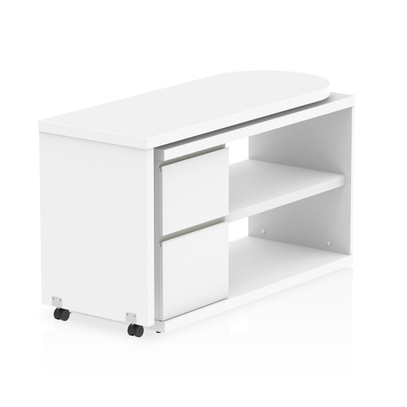 Qichen L-Shape Computer Desk, White