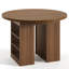 Table de salle à manger 59 po pour 4 à 8 personnes, table de salle à manger ronde extensible, grandes tables de salle à manger extensibles avec supports de rangement à 3 niveaux-1790098844