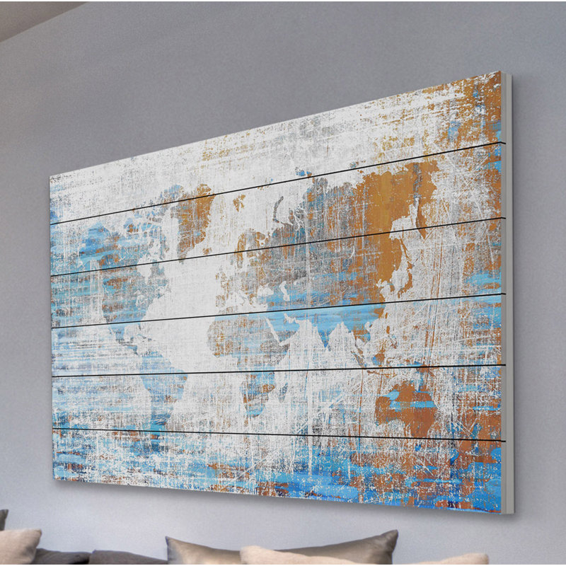 Travels par Parvez Taj - reproduction sur bois blanc, 30 po x 45 po
