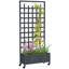 Wood Raised Garden Bed with Trellis