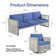 Trinie Outdoor 3-Piece PE Wicker Patio Set With Cushions