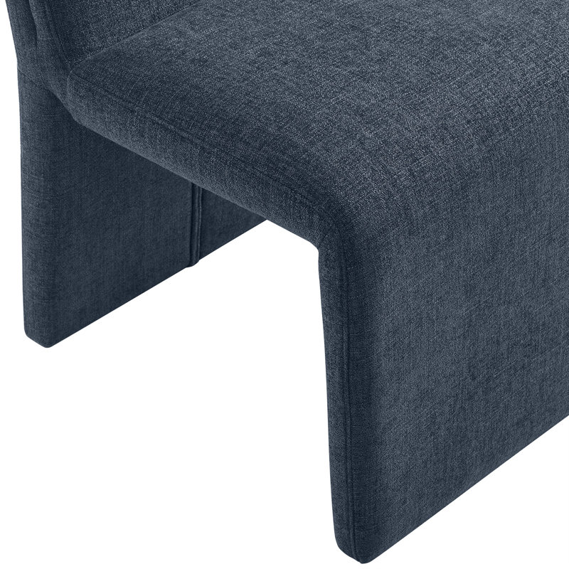 Emory Fabric Upholstered Dining Side Chair, Slate Blue