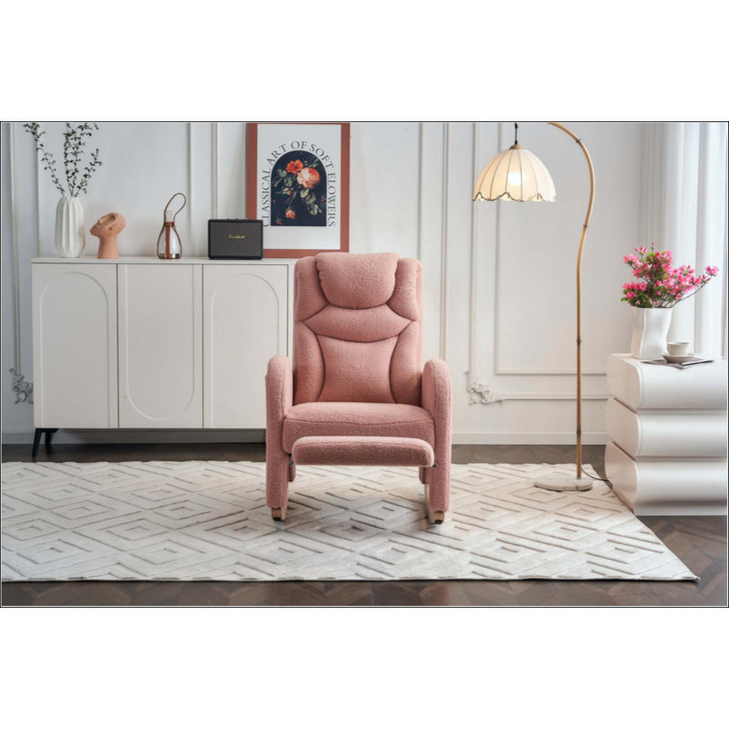 Chaise berçante Teddy, Rose