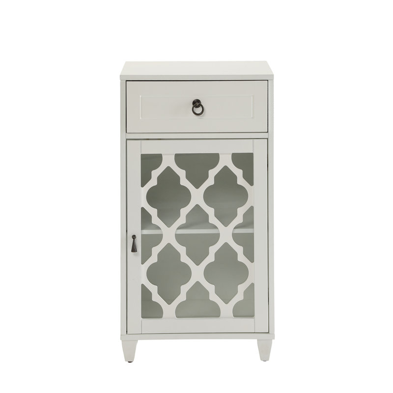 Ceara White Finish Accent Table