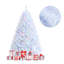 The Holiday Aisle® Arbre de Noël réaliste blanc de 7 pi, arbre de Noël luxuriant avec 1156 pvc et pointes de branche pour animal de compagnie-1397756502