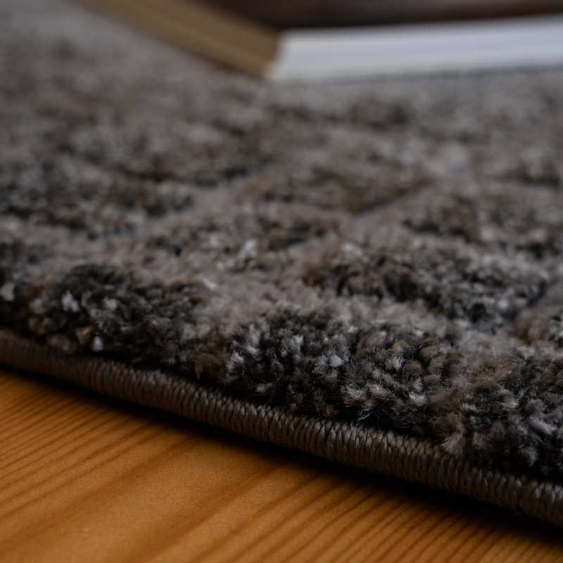 Canyon Southwestern Area Rug, Anthracite, Rectangle 200 x 290cm