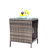 Patio Furniture Coffee Table With Tempered Glass - Brown , , Self Top For Outdoor Water , Assembly Kit-883693540