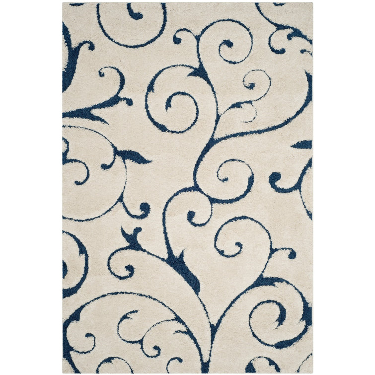 Rodrigue Damask Hand Woven Area Rug