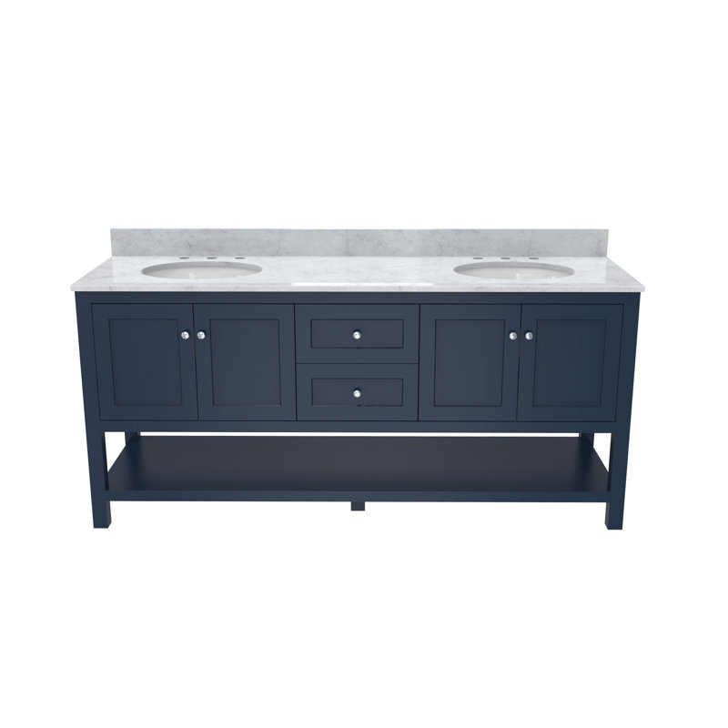Ensemble de meuble-lavabo double 72 "