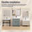 30 In. W X 22 In. D Solid Surface Cultured Marble White Single Sink Bath Vanity Top Rectangular Basin Countertop