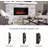 Chantilly 30'' W Black Electric Fireplace