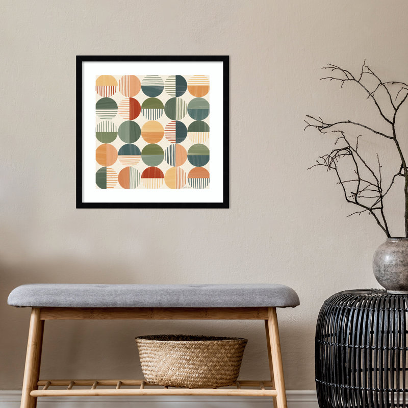 Born To Roam Pattern II, Black, 21" H x 21" W x 1" D
