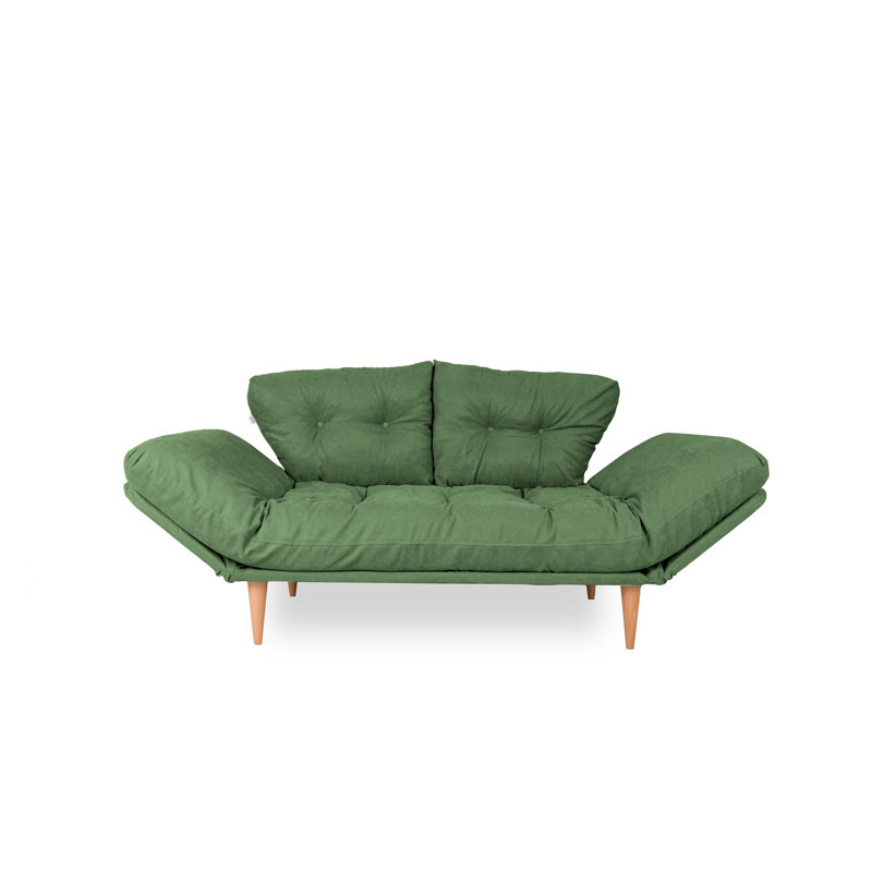 Halcombe 2 Seater Clic Clac Sofa Bed, Green