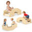 Rock and Roll Teeter Totter & Table - Ensemble 3 en 1 convertible en bois de bouleau pour deux, mobilier ludique et multifonctionnel