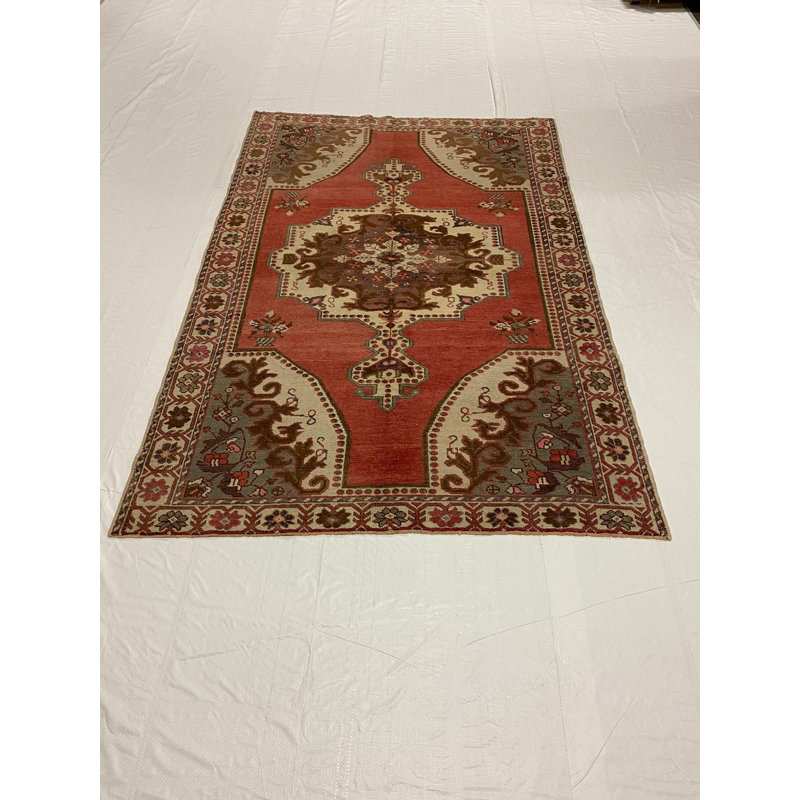 Tapis tribal Dakhia 5 x 7 rétro Anatolian