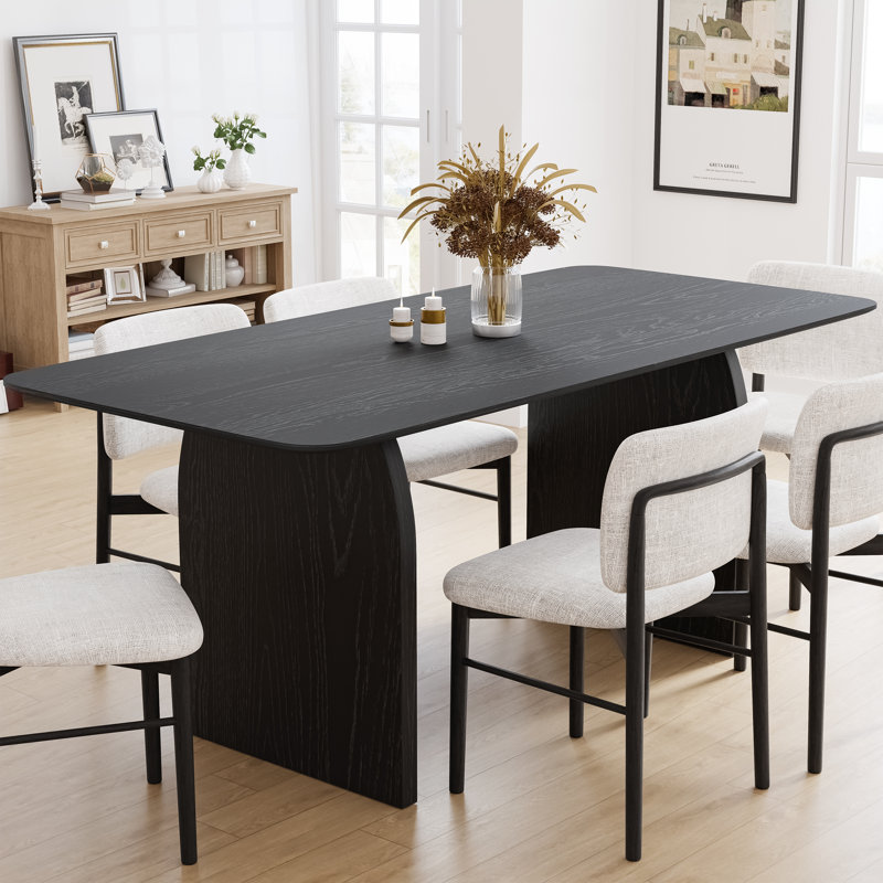 Table de salle à manger 67 po / 79 po, Noir, H 30 po x L 67 po x l 33,5 po