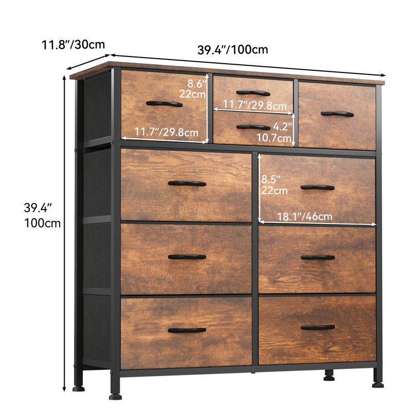 Commode 10 tiroirs Athena