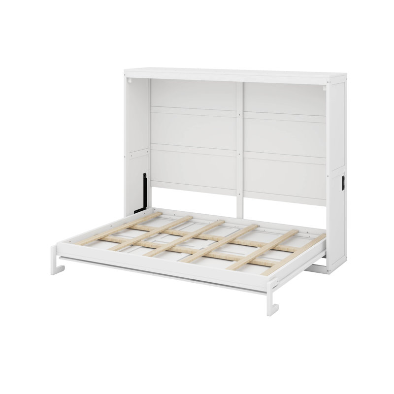 Grand lit escamotable mural, Blanc, Grand lit