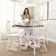 Clairvin 45W Transitional Round Trestle Dining Table
