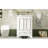 24'' Bathroom Vanity With Ceramic Sink Combo, Modern Freestanding Storage Cabinet  With Silver Handles,  Soft Closing Doors-1371220525