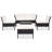 6 Piece Lounge Chair with Cushions-52889885-52889883