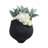 Orren Ellis Llanes 3D Printed Porcelain Vase, Black-1015339458