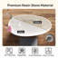 Baignoire autoportante 67 po en résine blanche matte avec texture verticale Egg-Shell Design