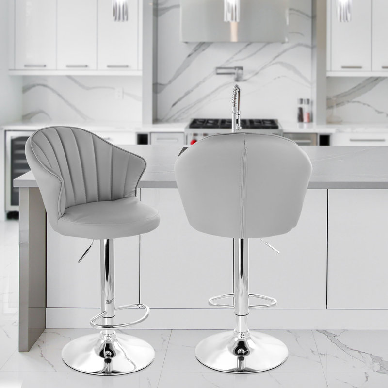 Tabouret de bar Jaretsy, Gris foncé