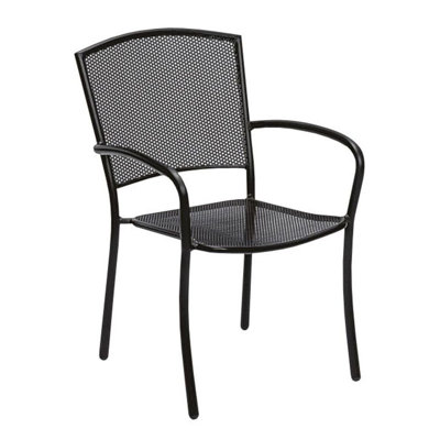 Chaise de salle à manger avec accoudoirs empilable Albion