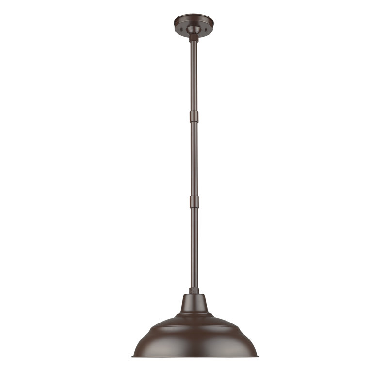 Camila 1 - Light Single Pendant, 9.25"H x 17"W x 17"D, Satin Black