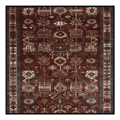 Machine Washable Turkish Black Area Rug