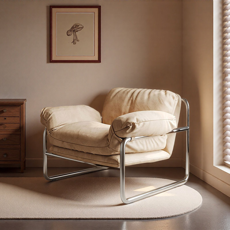 Fauteuil de loisir simple et confortable., Abricot