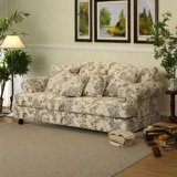 Vintage Floral Fabric Rustic  Sofa