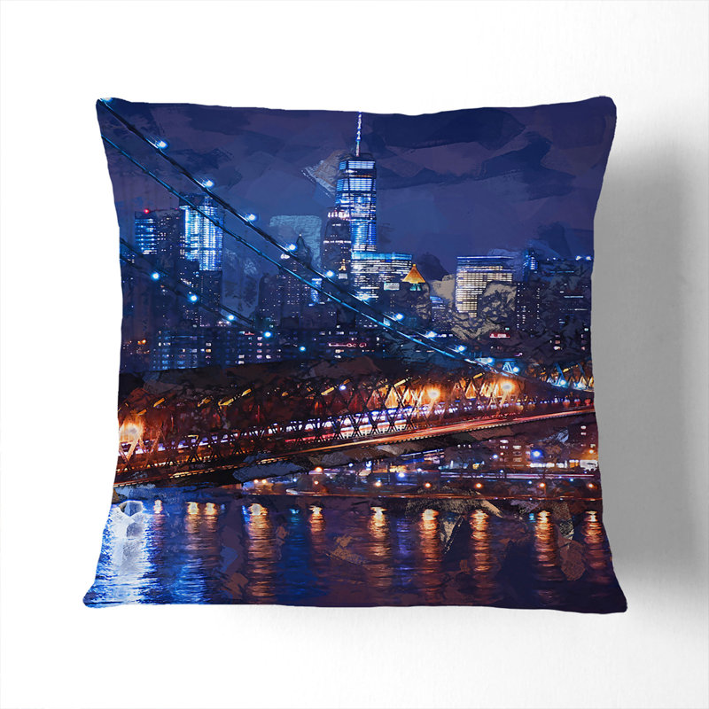 Abstract Square Cushion, 40cm H x 40cm W x 15cm D