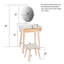 Ensemble de coiffeuse avec miroir à luminosité réglable et tabouret coussiné-933918430